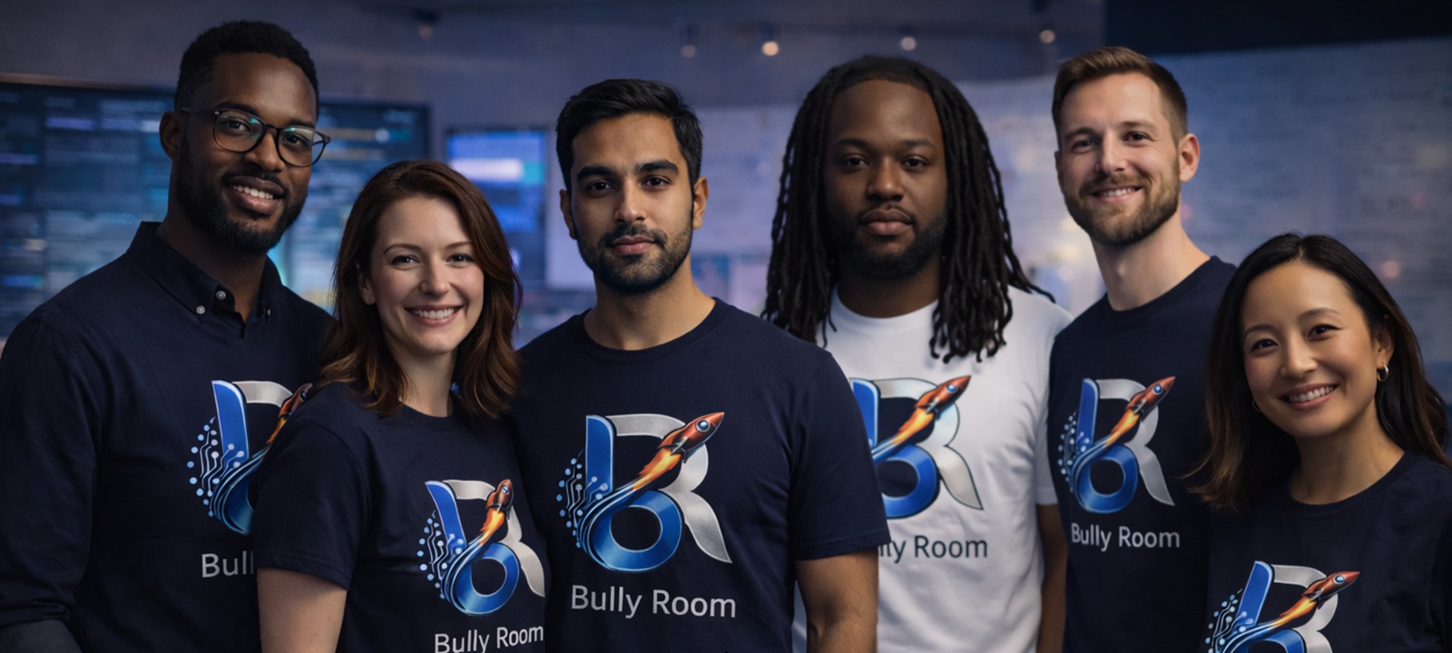 Bully Room Web Development team photo (dark theme)